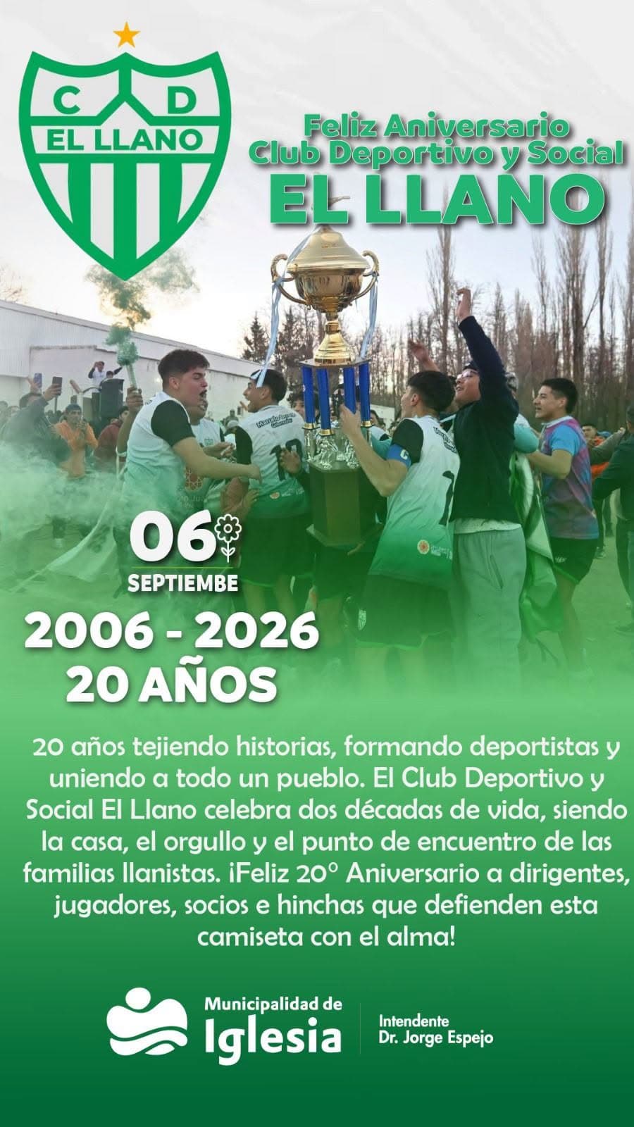 20 AÑOS DE PASIÓN Y PERTENENCIA
