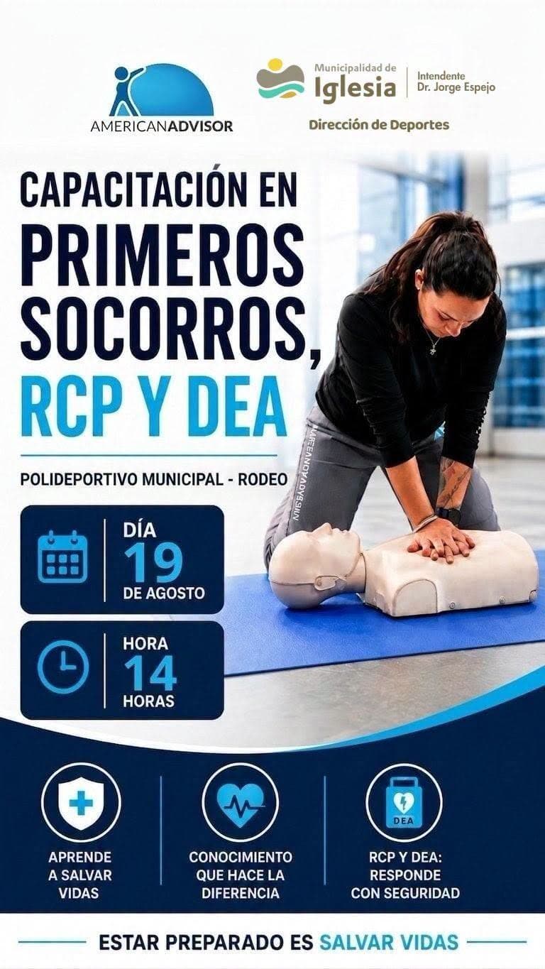 CAPACITACIÓN EN PRIMEROS SOCORROS, RCP Y DEA