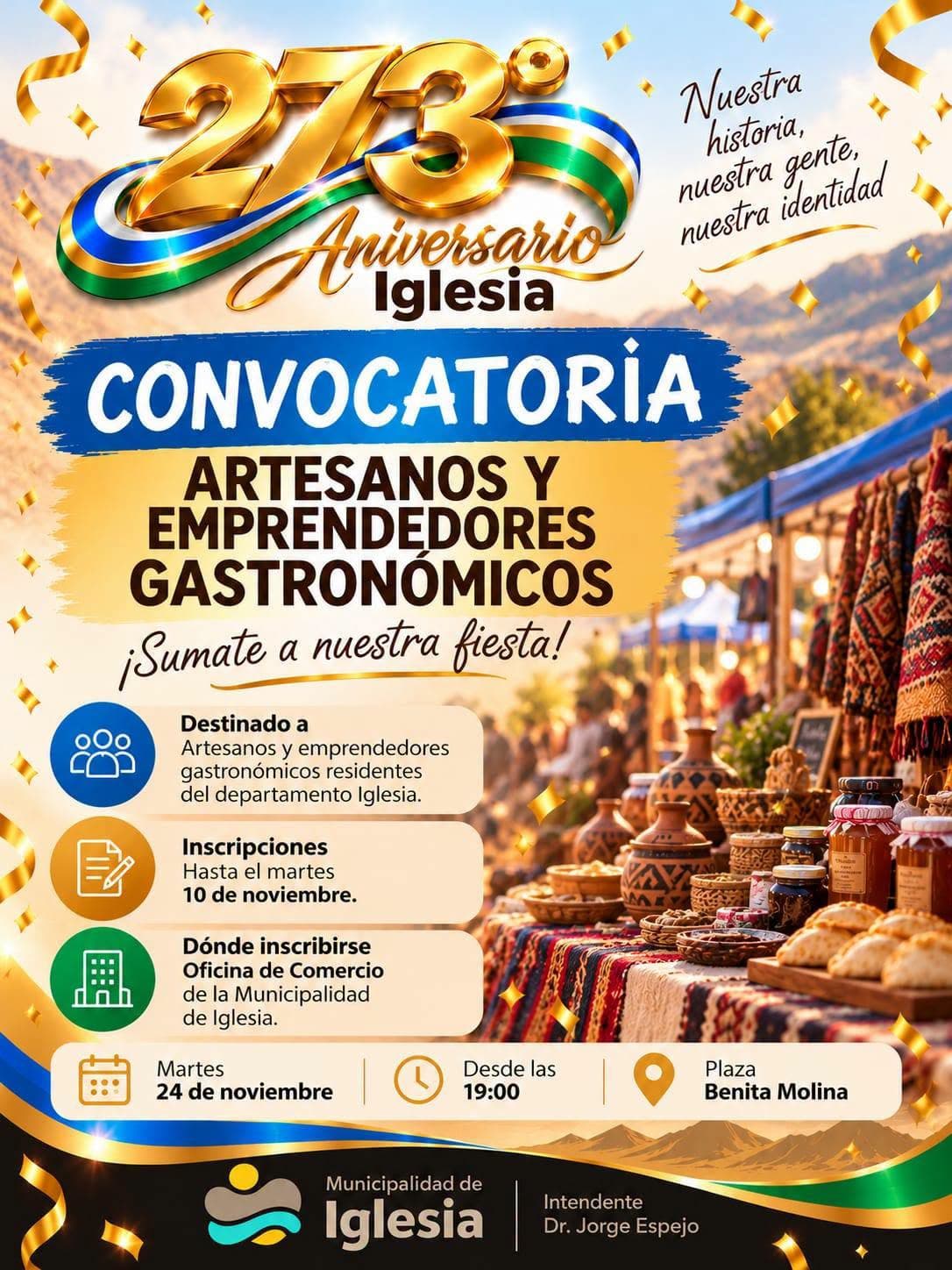 ¡IGLESIA CELEBRA SU 273.º ANIVERSARIO!