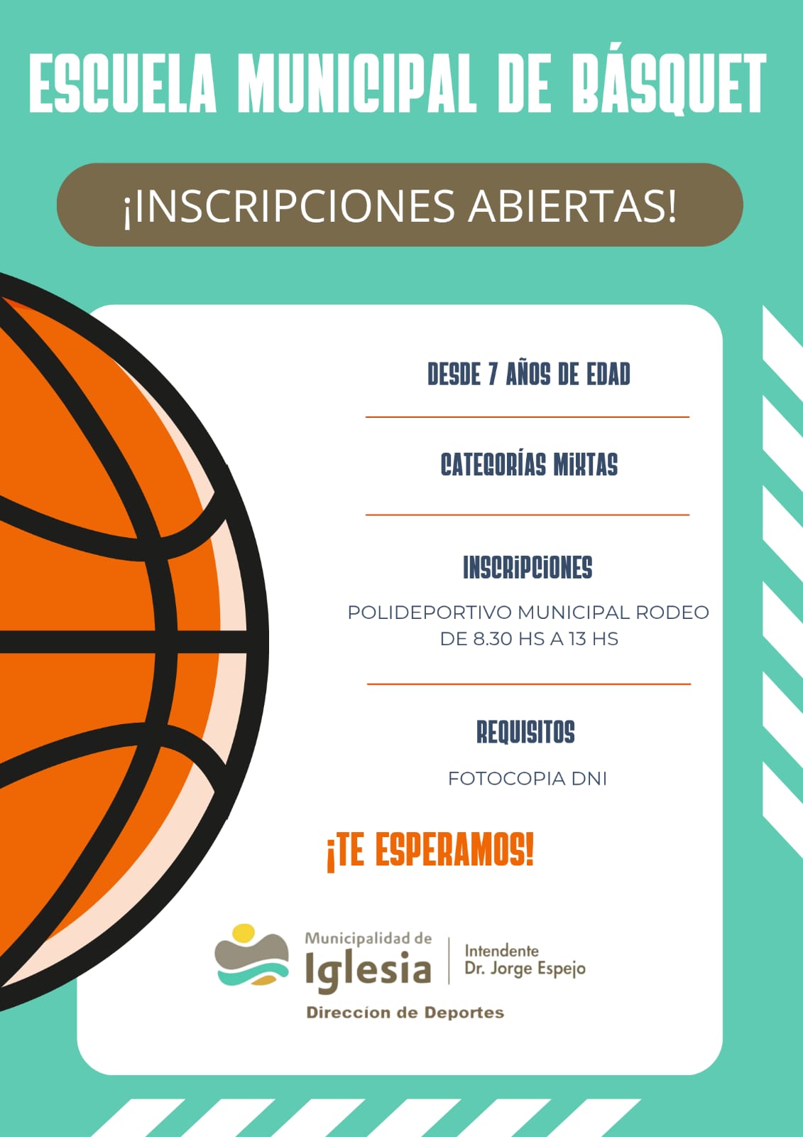 Escuela Municipal de Básquet ¡Inscripciones abiertas!