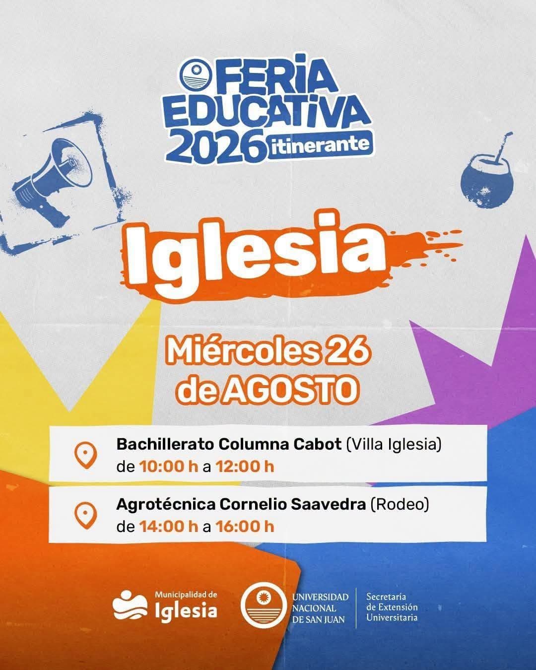 Oferta Educativa Itinerante 2026 de la UNSJ