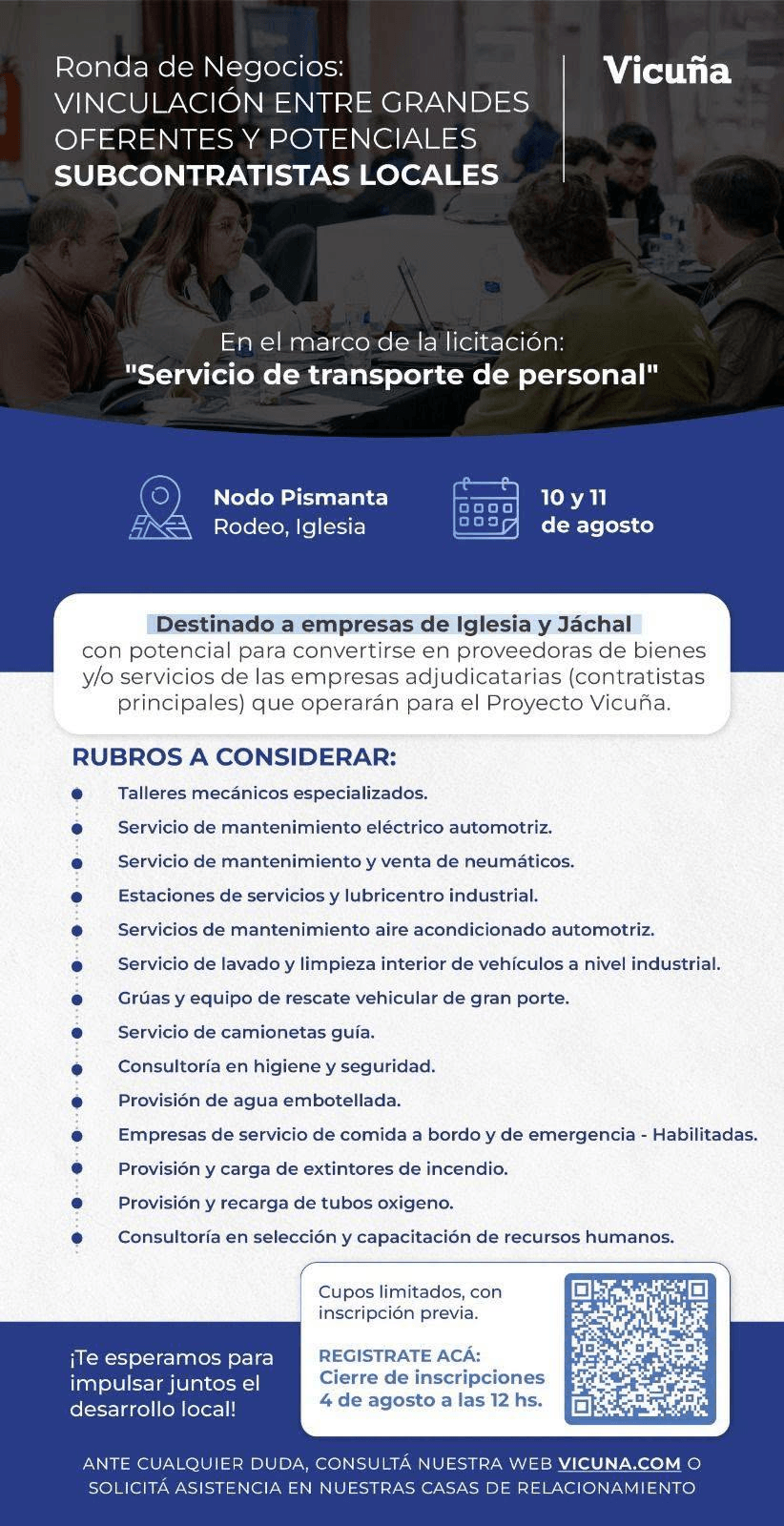 Difusión Ronda de Negocios Vicuña